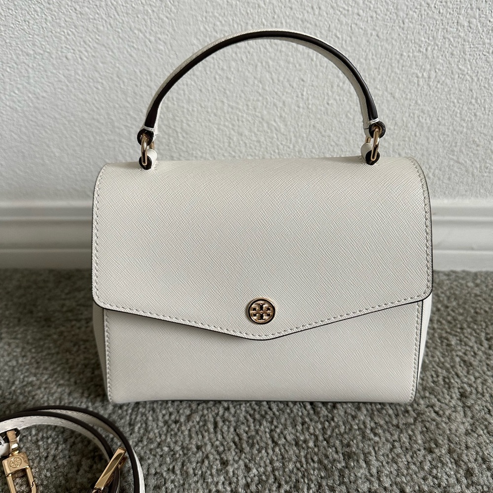Tory Burch Robinson top handle satchel crossbody